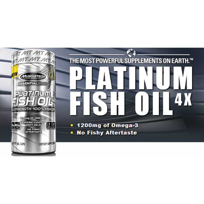 MuscleTech Platinum 100% Fish Oil 白金鱼油 - 100粒